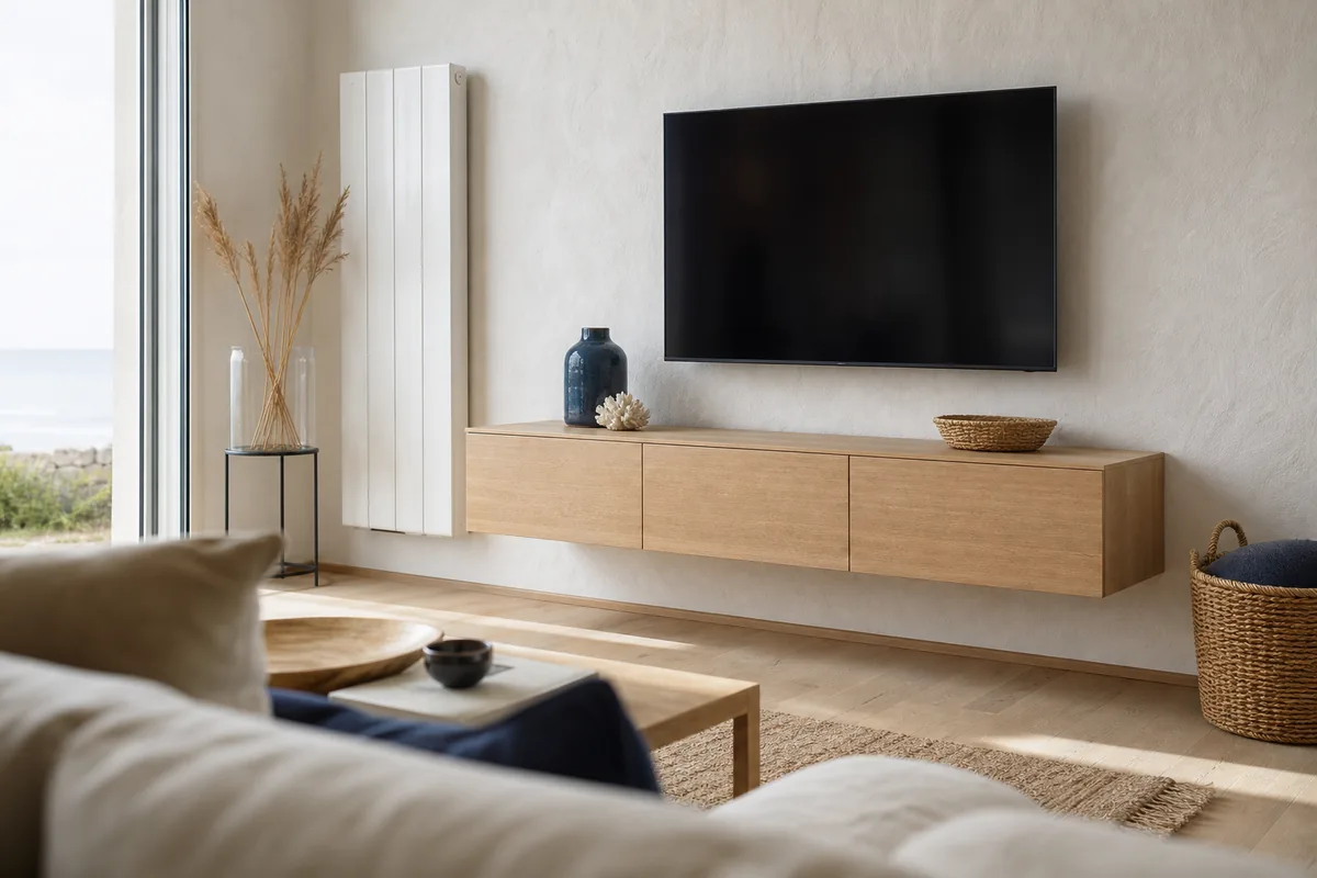 Meuble TV suspendu sur mesure à Saint-Gilles-Croix-de-Vie